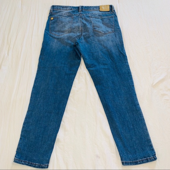 ANNE KLEIN Skinny Ankle floral embroidered jeans - Picture 6 of 7